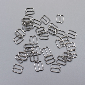 Silver slider for bra, 10 mm (613 DG/10) (009800)