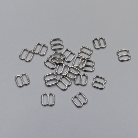 Silver slider for bra, 8 mm (613 DG/8) (009806)