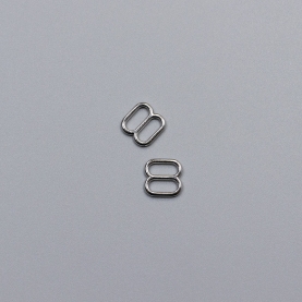 Silver slider for bra, 8 mm (613 DG/8) (009806)