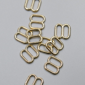 Gold slider for bra, 8 mm (613 DG/8) (009808)