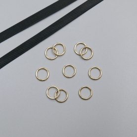 Gold ring for bra, 8 mm (6 DG/8), Wissner (009809)