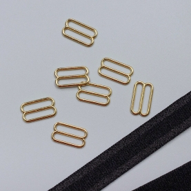 Gold slider for bra, 15 mm (613 DG/15) (010547)