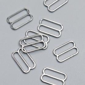 Silver slider for bra, 15 mm (613 DG/15) (010550)