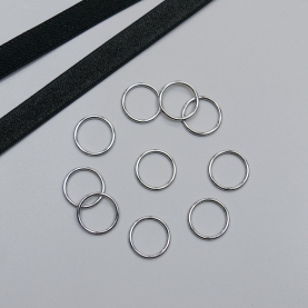 Silver ring for bra, 15 mm (6 DG/15), Wissner (010552)