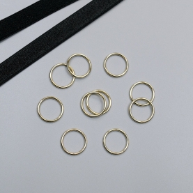 Gold ring for bra, 15 mm (6 DG/15), Wissner (010549)