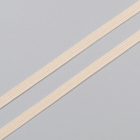 Beige elastic ribbon, 4 mm, K-195/4 (lauma 126) (001012)