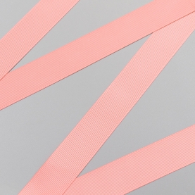 Light coral grosgrain polyester ribbon, 25 mm (011548)