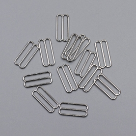 Silver slider for bra, 20 mm (613 DG/20) (013771)