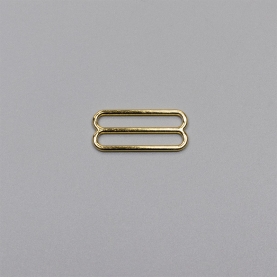 Gold slider for bra, 20 mm (613 DG/20) (013774)