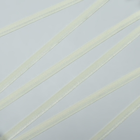 Light elastic ribbon, 9 mm, cream (001064)