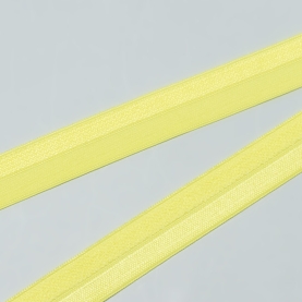 Fold over ribbon, 15 mm, lemon (001070)