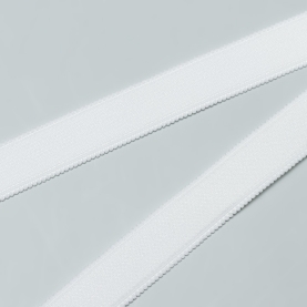 White elastic bra strap, 15 mm (lauma 001) (001079)