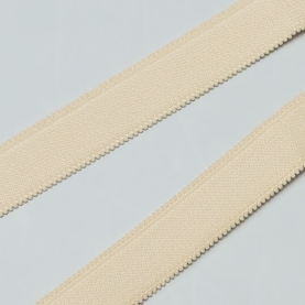 Beige elastic bra strap, 15 mm (lauma 126) (001081)