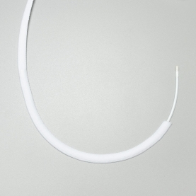 Bone casing, seamless, white, 8 mm (lauma 001) (001166)