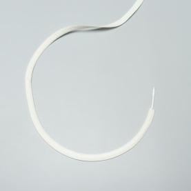 Bone casing, seamless, ivory, 8 mm (lauma 004) (001168)