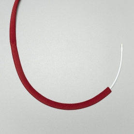 Bone casing, seamless, dark red, 8 mm (lauma 101) (001169)