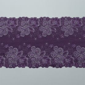 Elastic lace for lingerie, 16 cm, blueberry (001177)