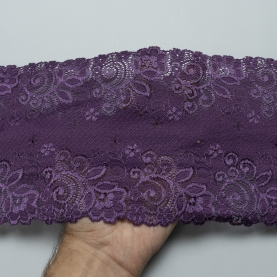 Elastic lace for lingerie, 16 cm, blueberry (001177)