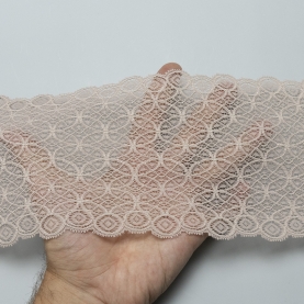 Elastic lace for lingerie, 14 cm, dark peony (001185)