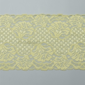 Elastic lace for lingerie, 14 cm, lemon (001186)