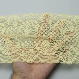 Elastic lace for lingerie, 14 cm, lemon (001186)