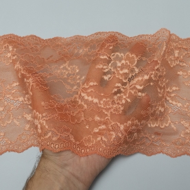 Elastic lace for lingerie, 17.5 cm, mandarin (001188)