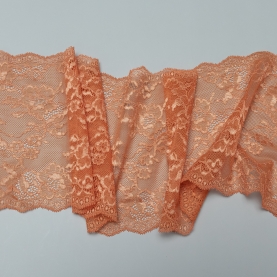 Elastic lace for lingerie, 17.5 cm, mandarin (001188)