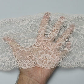 Elastic lace for lingerie, 17.5 cm, lychee (001190)