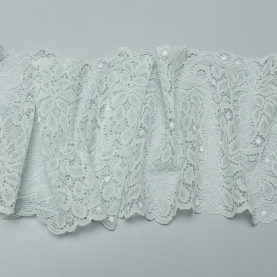 Elastic lace for lingerie, 16.5 cm, spearmint (001191)