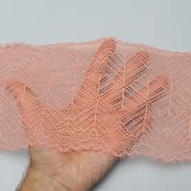 Elastic lace for lingerie, 17.5 cm, coral (001193)