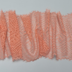 Elastic lace for lingerie, 17.5 cm, coral (001193)