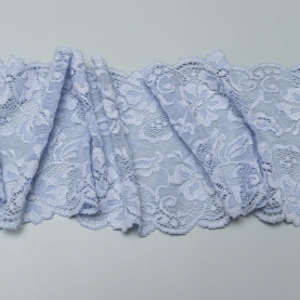 Elastic lace for lingerie, 12 cm, light blue (001195)