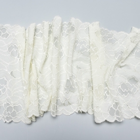 Elastic lace for lingerie, 20 cm, cream (001196)