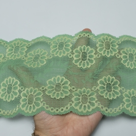 Elastic lace for lingerie, 14.5 cm, funny green (001206)