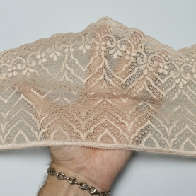 Elastic lace for lingerie, 18 cm, caffe latte (lauma 030) (001212)