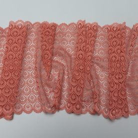 Elastic lace for lingerie, 17.5 cm, coral reef (001216)