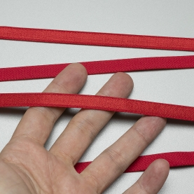 Red elastic bra strap, 10 mm, 740/10 (lauma 100) (001238)