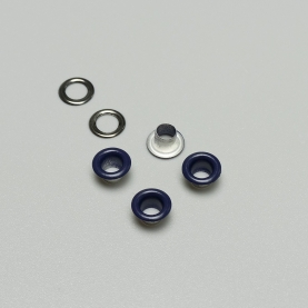 Grommet and washer covered, dark blue (lauma 061), 5 mm (40 pc.) (001251)