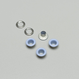 Grommet and washer covered, light blue (lauma 3090), 5 mm (40 pc.) (001252)