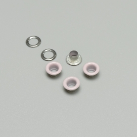 Grommet and washer covered, light pink (lauma 189), 5 mm (40 pc.) (001255)