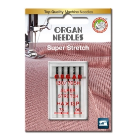 Sewing needles Organ, Super stretch, 75-90, 5pc. (001311)