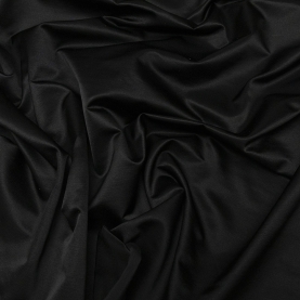 Duchesse silk fabric, black (001320)