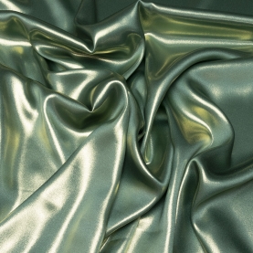 Gold-plated silk fabric, turquoise (001321)