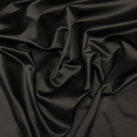 Duchesse silk fabric, dark brown (001323)