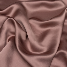 Crepe satin fabric, dark pink powder (001325)