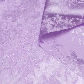 Silk jacquard fabric, lavender (001326)