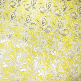 Jacquard fabric with lemon flowers (001335)