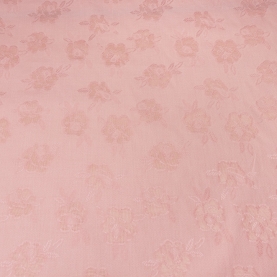 Jacquard fabric with transparent roses (001340)