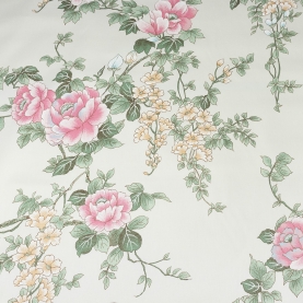 Gabardine fabric with flowers motives (001345)