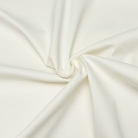 Gabardine stretch cotton fabric, ivory (001353)